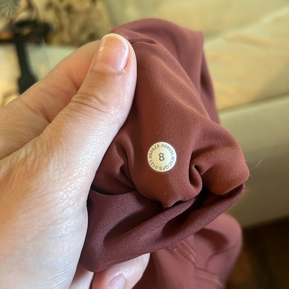 Lululemon Invigorate High-Rise Tight 25", Dark Terracotta - 8 - Picture 8 of 8